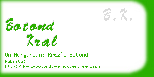 botond kral business card